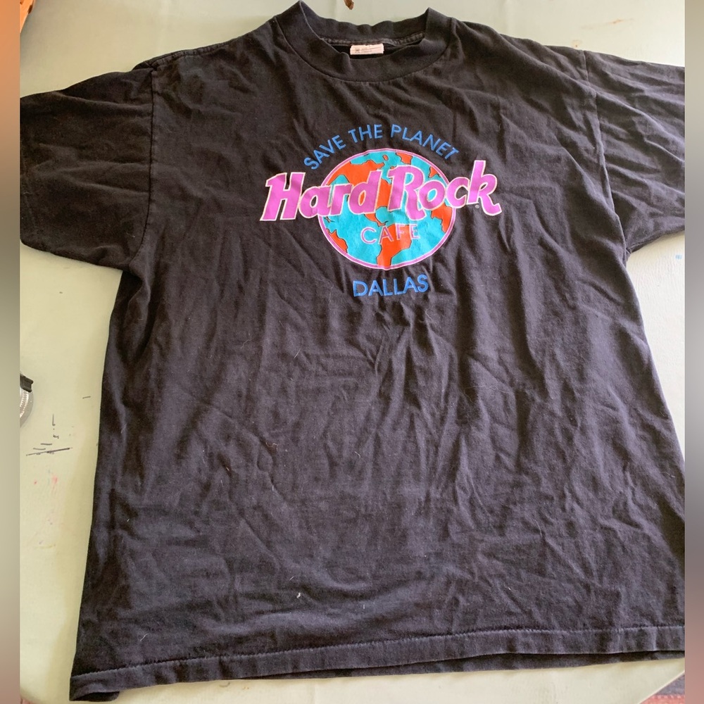 Hard Rock Cafe Vintage 90s Save the Planet Dallas